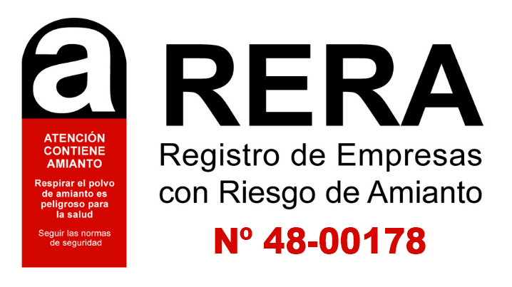 Inscripción en el RERA de Agaleus Servicios para trabajos con amianto