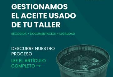Recogida de aceite usado para talleres de coches y motos en Euskadi